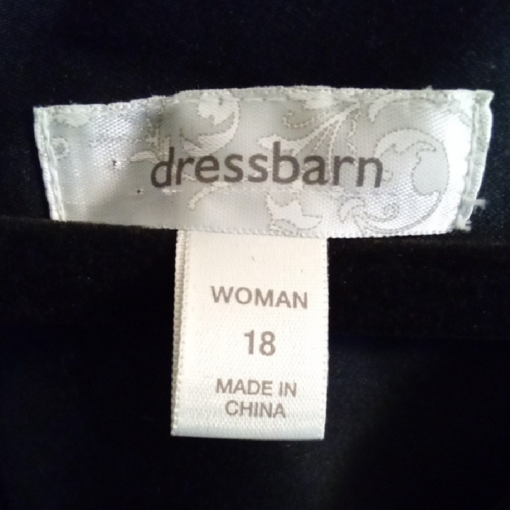 Womans 18 Dressbarn Black & Gold Flowers Sheath Midi Dress for Weddings Summery - Picture 2 of 5
